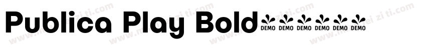 Publica Play Bold字体转换